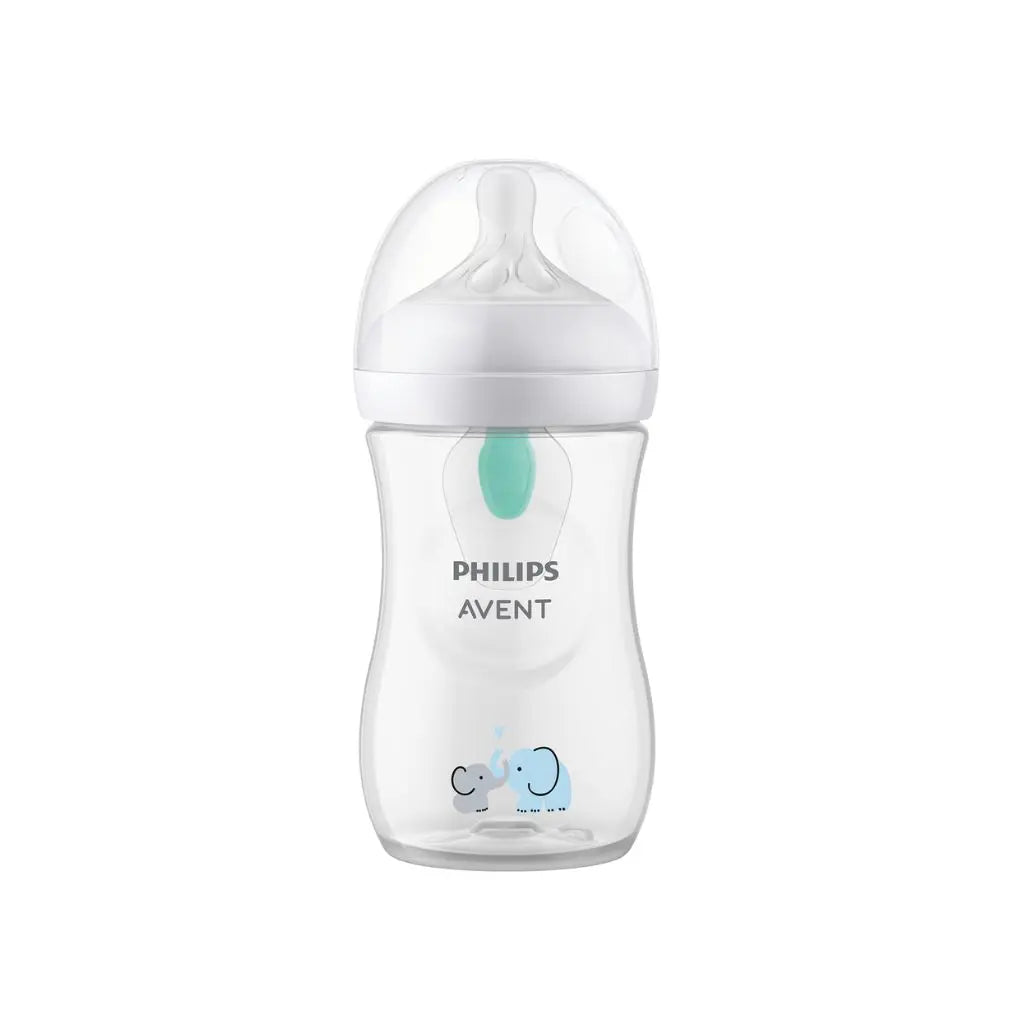 Philips AVENT Biberon Natural Response AirFree Eléphant transparent 260 ml
