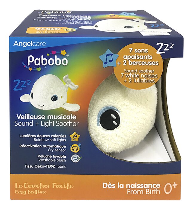 Pabobo Veilleuse Beluga  blanc