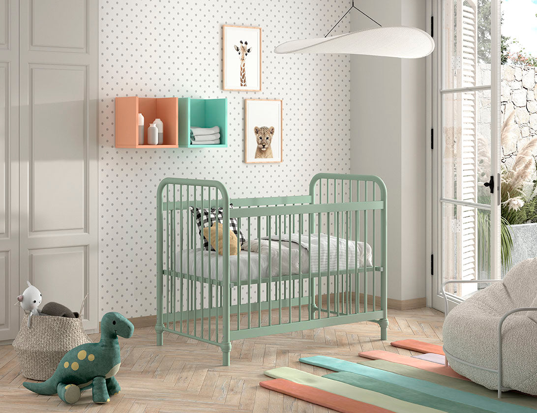 Jaxx Babybed L 120 x B 60 cm Bronxx Olive Green