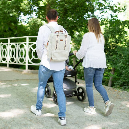 Childhome Verzorgingsrugzak Family Club Signature ecru