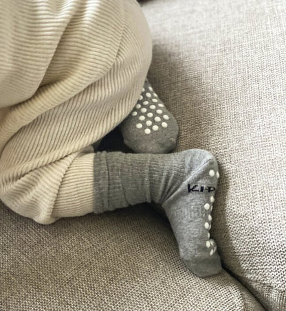 KipKep Paire de chaussettes Antidérapantes Grey 12 à 18 mois