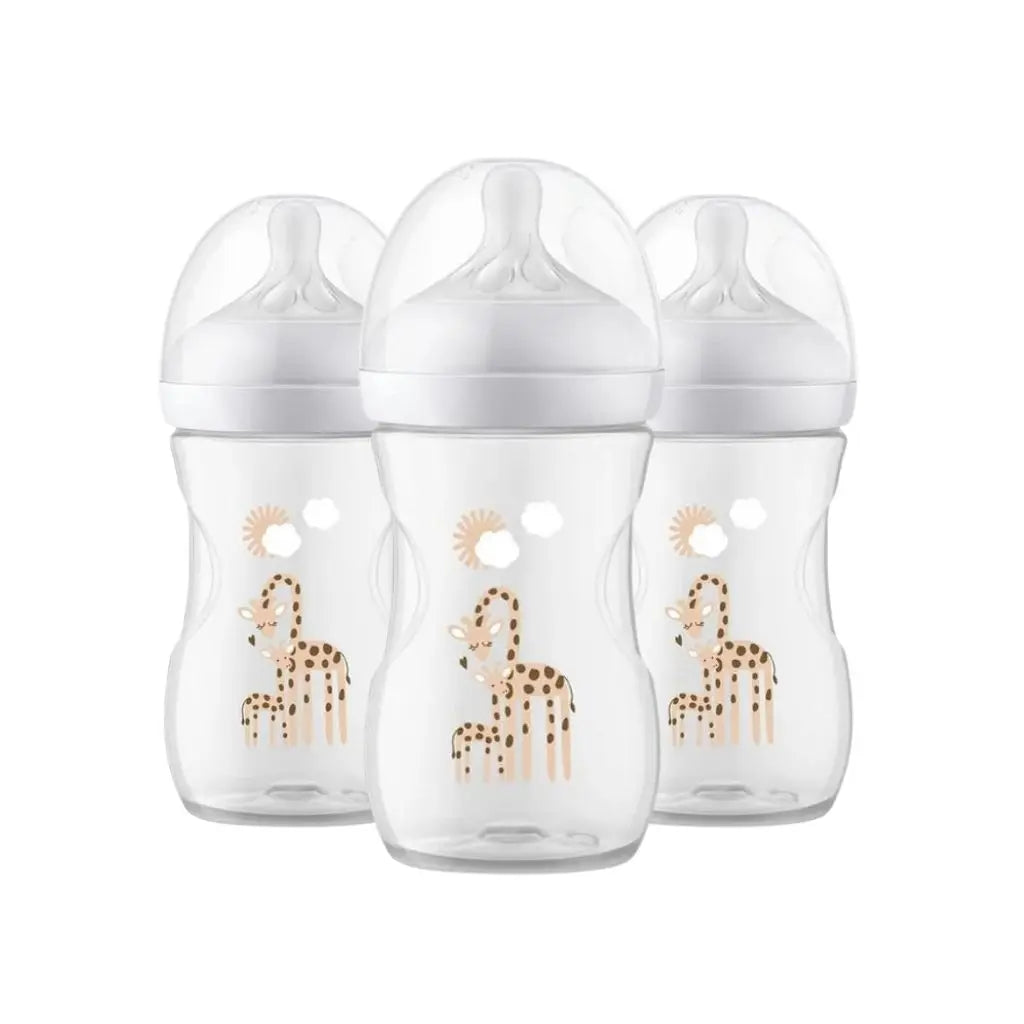 Philips AVENT Biberon Natural Response Girafe transparent 260 ml - 3 pièces