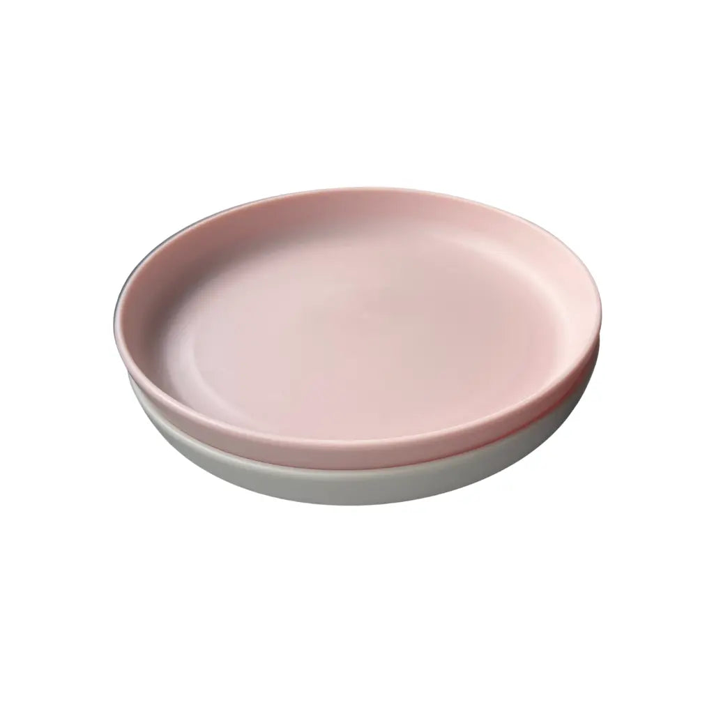 Dreambee Assiette Essentials rose/beige - 2 pièces