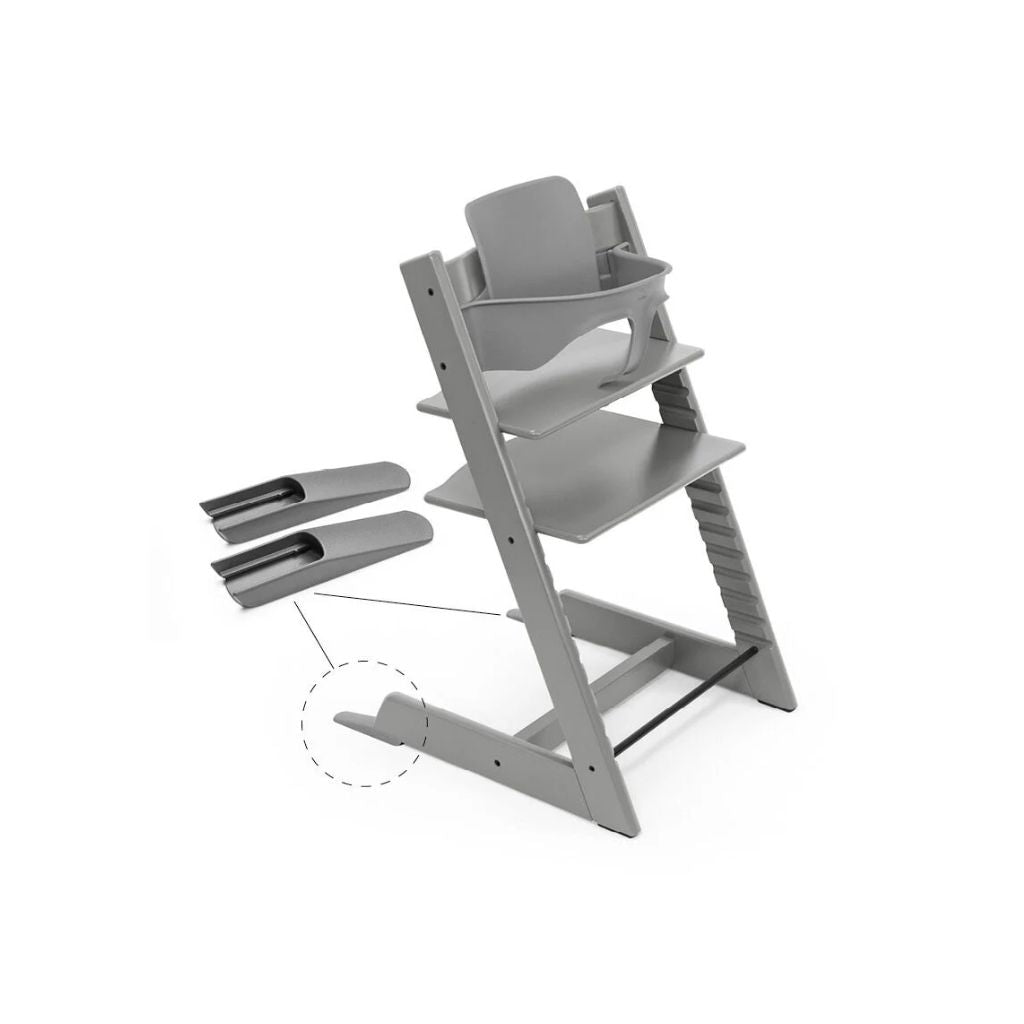 Stokke® Eetstoel Tripp Trapp® Bundel Storm Grey + Baby set²