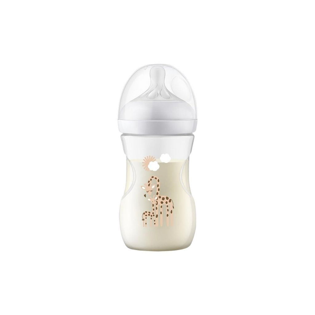 Philips AVENT Zuigfles Natural Response Giraf transparant 260 ml