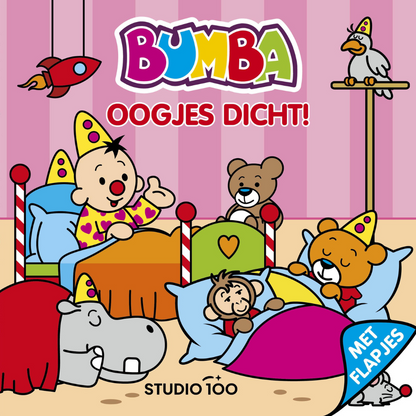 Bumba Livre en carton avec volets - Ferme les yeux Bumba NL