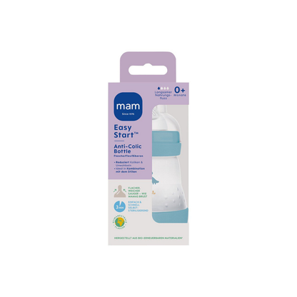 MAM Biberon anticolique Easy Start Anti-Colic Blue 160 ml