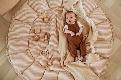 Play&Go Tapis d'éveil Cocoon Bloom Stripes Brown