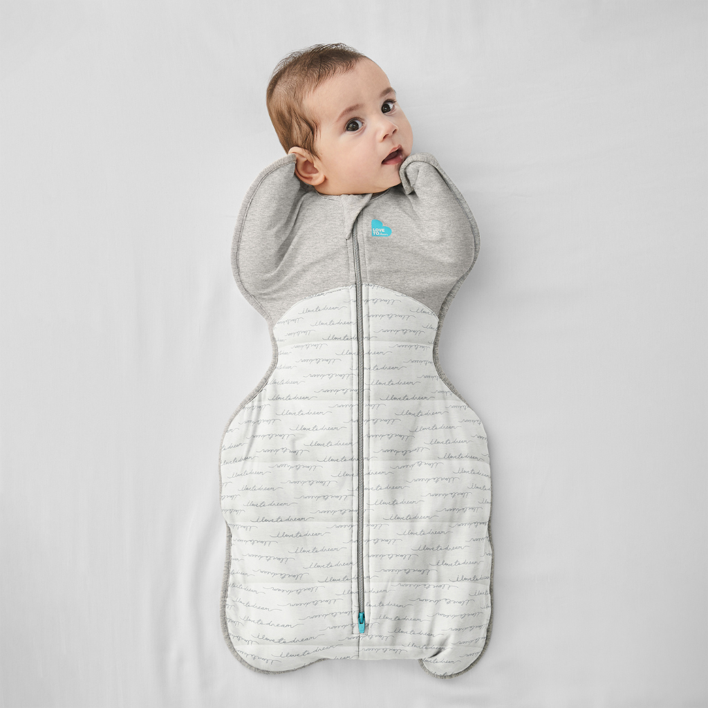 Love to Dream Sac d'emmaillotage / Sac de couchage d'hiver Swaddle Up TOG 2,5 White 60 cm