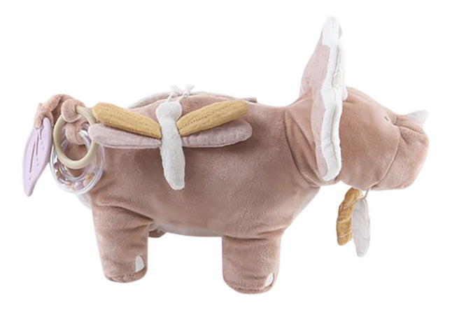 Noukie's Peluche d'activités Popsie, Gigi & Louli - Tricératops Popsie 15 cm