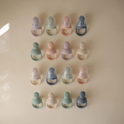 Mushie Sabbelzakje Fresh Food Feeder Blush - 2 stuks