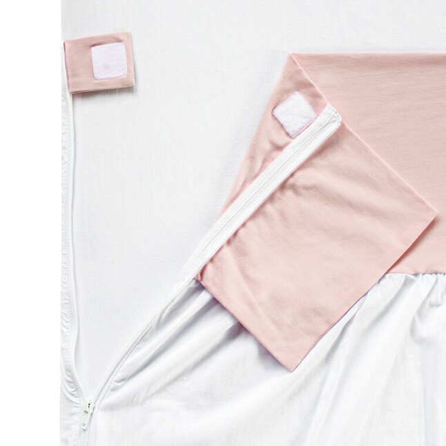 Fedde&Kees Drap pour lit Nunki Dusty Pink/blanc Lg 60 x L 120 cm