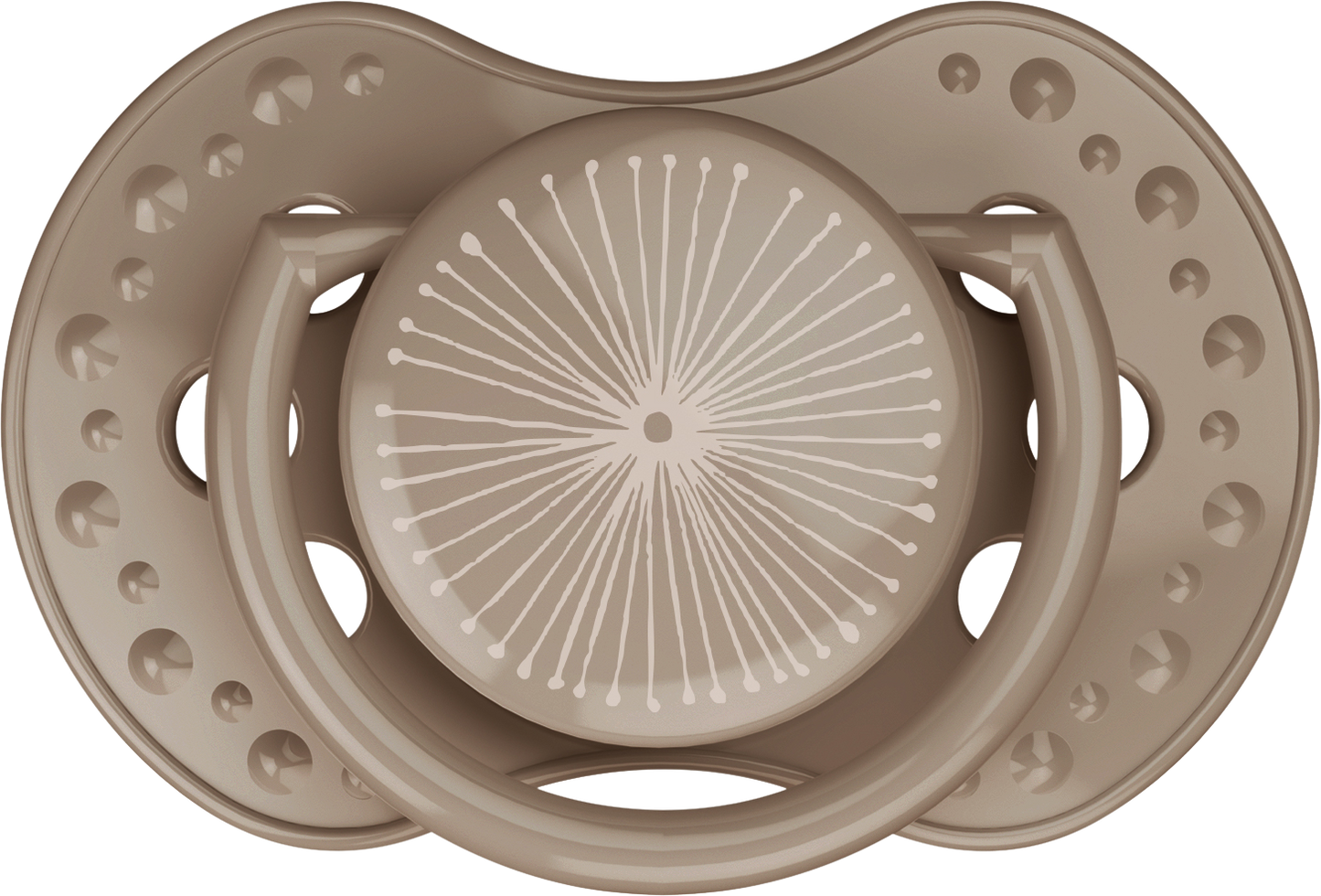 Difrax Fopspeen + 3 maanden LOVI Dynamic Harmony Cream/Light Brown - 2 stuks