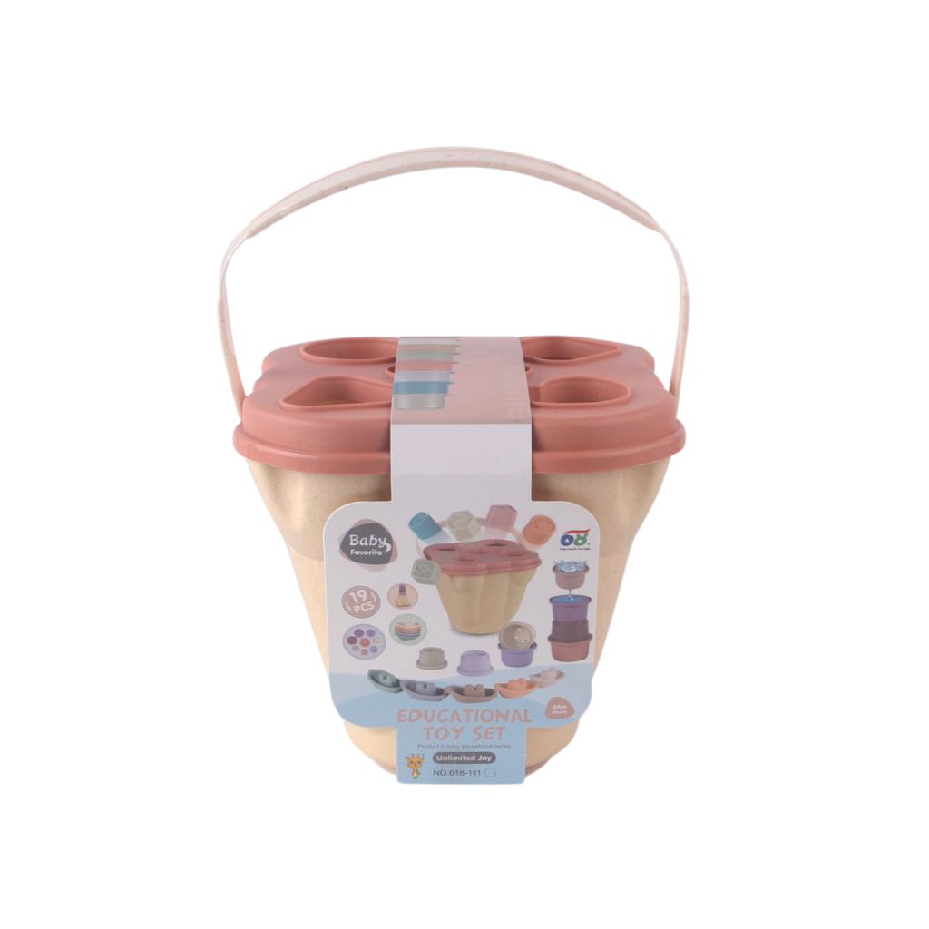 Baby's favorite Vormensorteerder met emmer - 19 stuks
