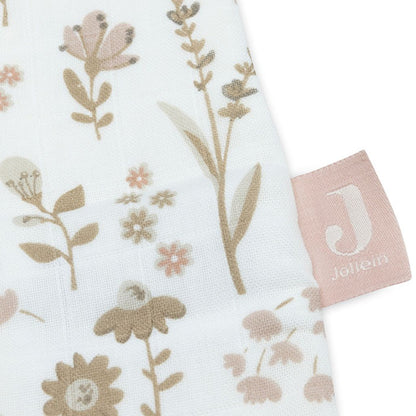 Jollein Sac de couchage d'été Bloomy TOG 0,5 White 110 cm