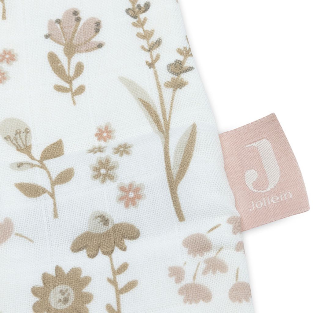 Jollein Sac de couchage d'été Bloomy TOG 0,5 White 90 cm