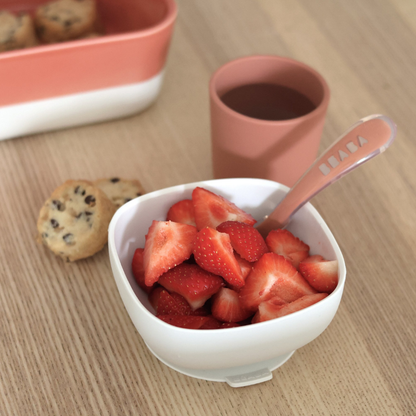 Béaba 4-delige eetset silicone Terracotta
