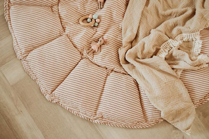 Play and Go Coco Stripes brown organic babymat 130 cm