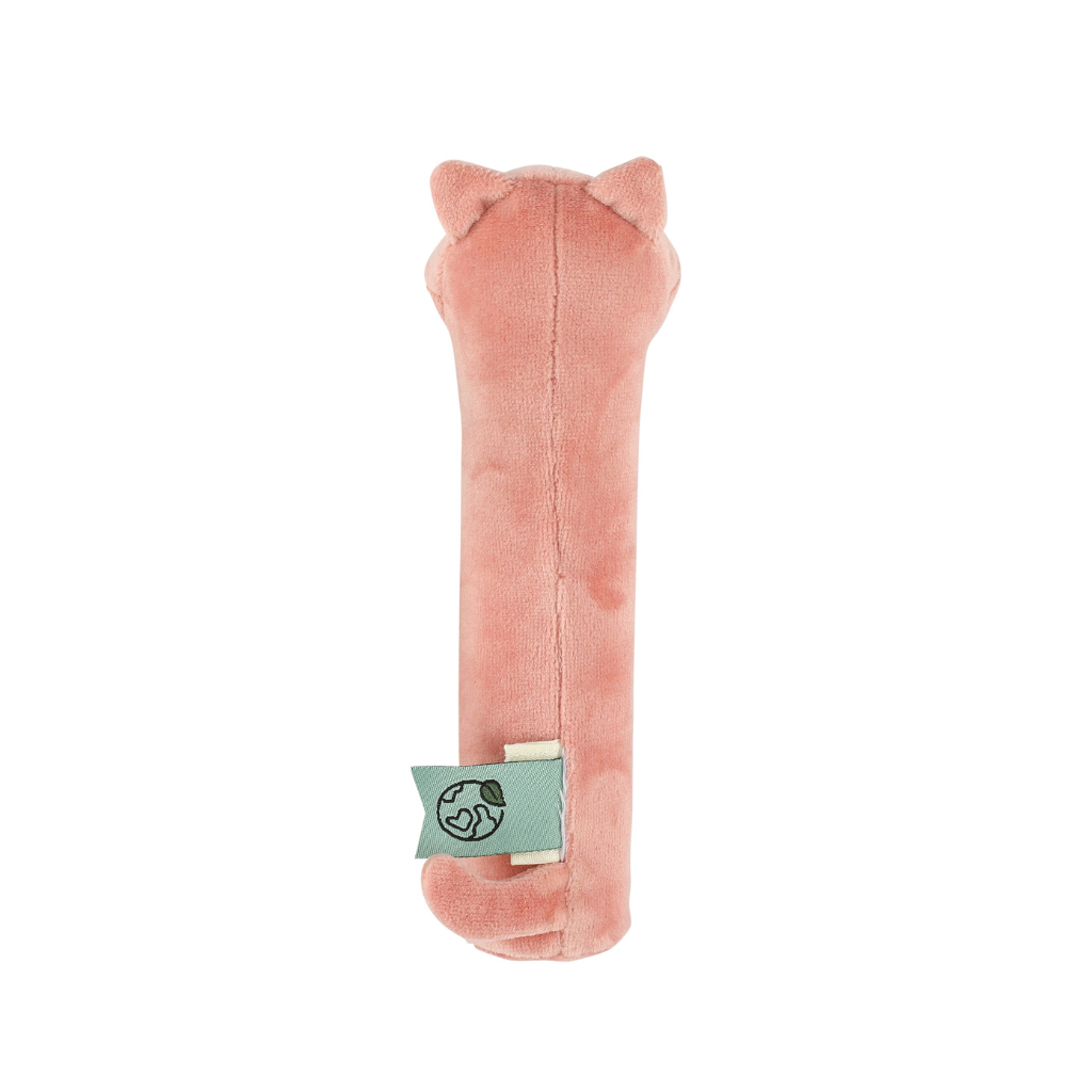 Trixie Baby Hochet à presser Mrs. Cat rose