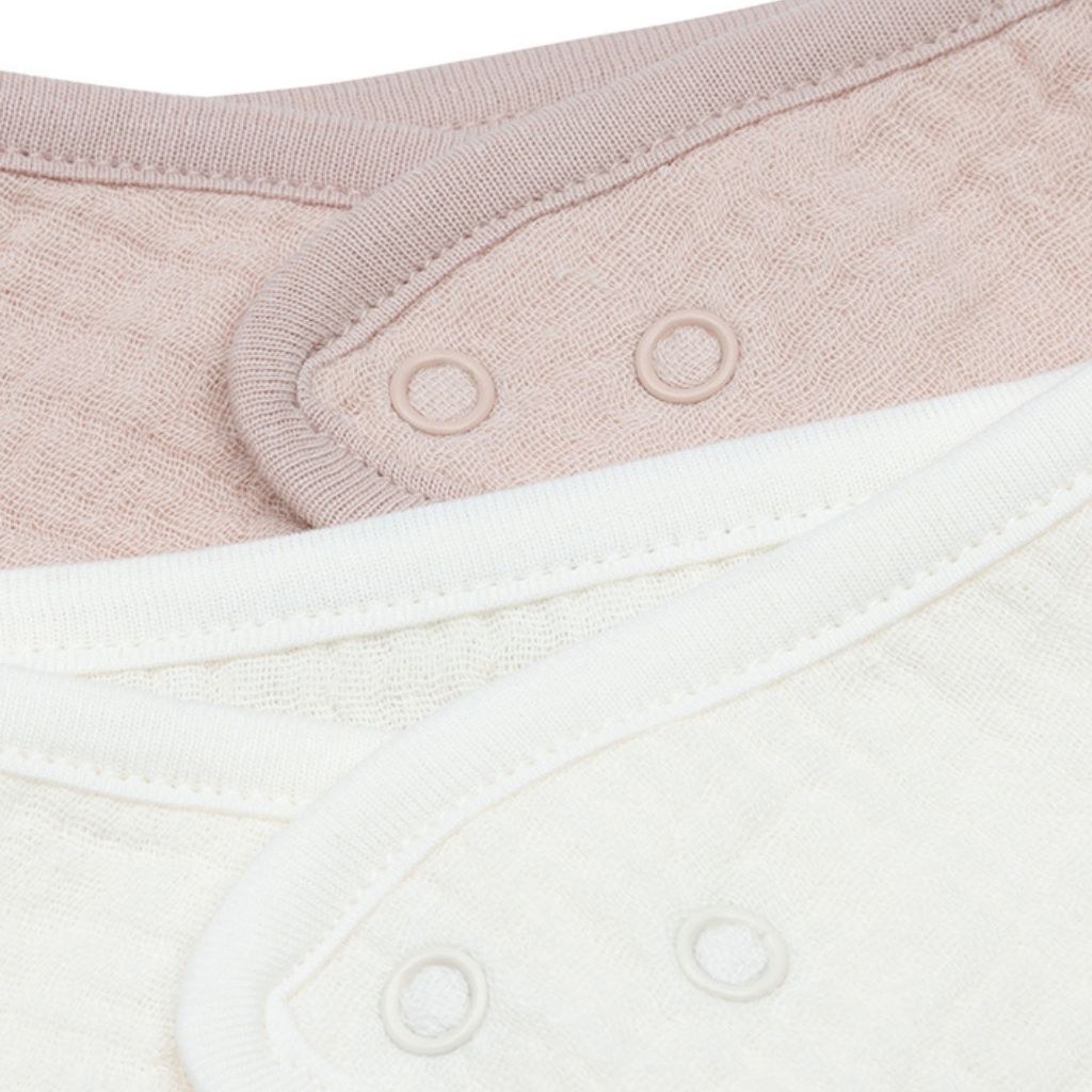 Jollein Bavoir bandana Wild Rose/Oatmeal - 2 pièces