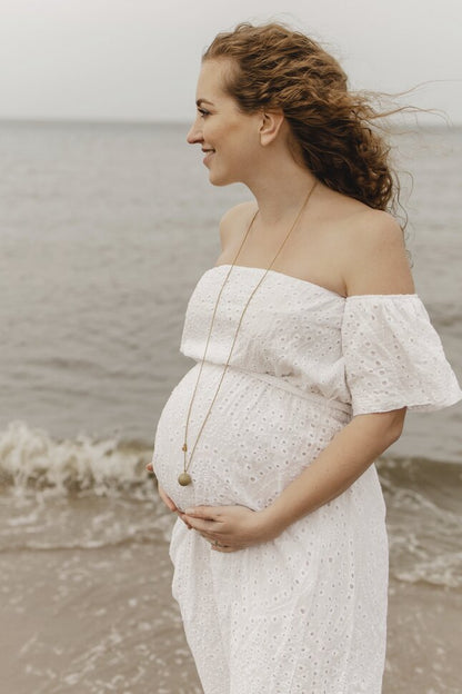 Proud Mama Grelot de grossesse or/vert