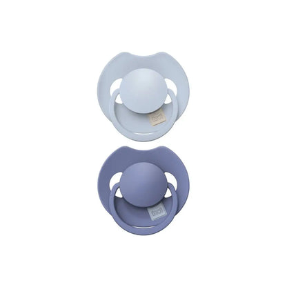 Difrax Sucette 6-18 mois LOVI Dynamic Prime Baby blue/Blue - 2 pièces
