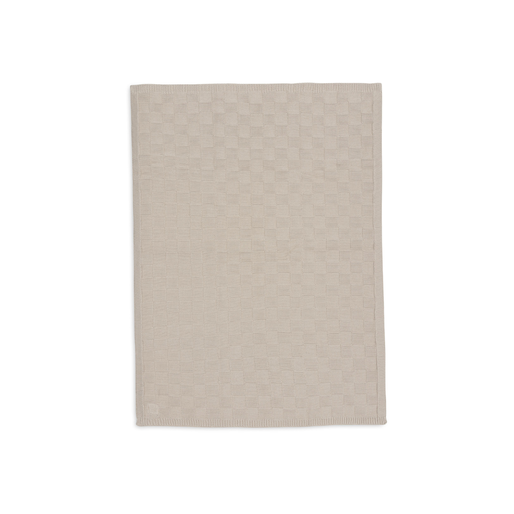 Jollein Deken voor wieg Box Knit Warm Sand 75 x 100 cm