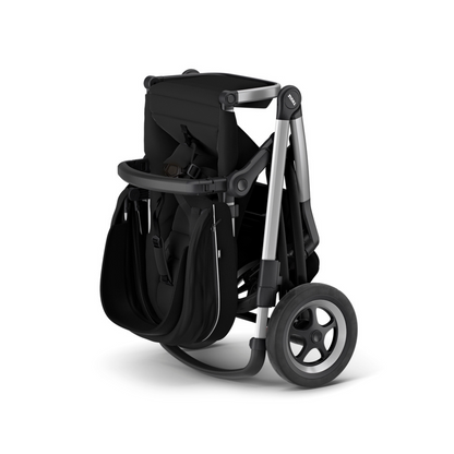 Thule Wandelwagen Sleek + draagmand Midnight Black