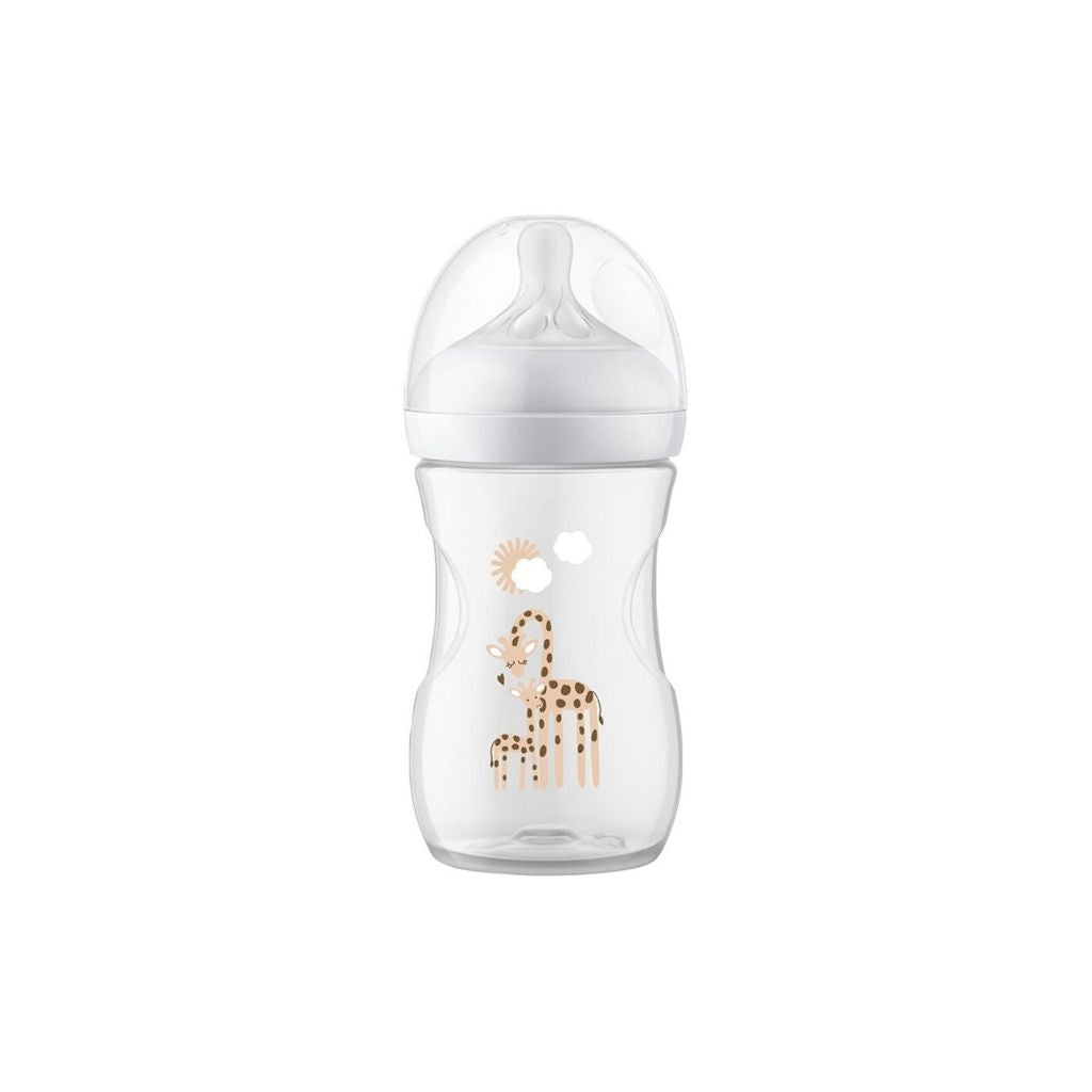 Philips AVENT Zuigfles Natural Response Giraf transparant 260 ml