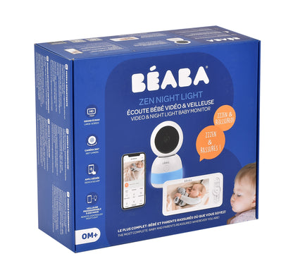 Béaba Babyphone avec caméra Zen Night Light blanc
