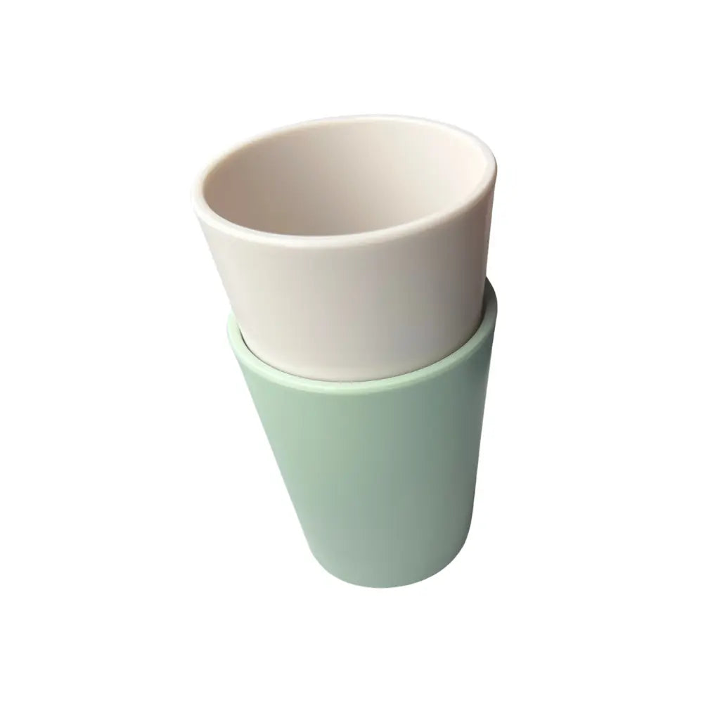 Dreambee Gobelet Essentials vert/beige - 2 pièces