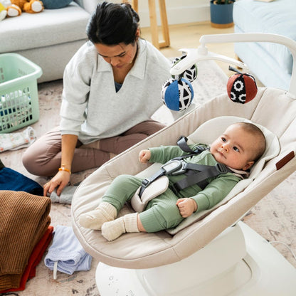 UPPAbaby Mamaroo Schommelstoel met inlegkussen Charlie Sand