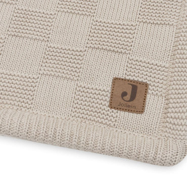 Jollein Deken voor bed Box Knit Warm Sand/Velvet 100 x 150 cm