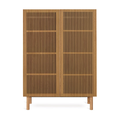 Quax Chambre de bébé 3 pièces (lit L 120 x Lg 60 cm + commode avec rallonge + armoire 2 portes) Hai No Ki Natural Ash 
