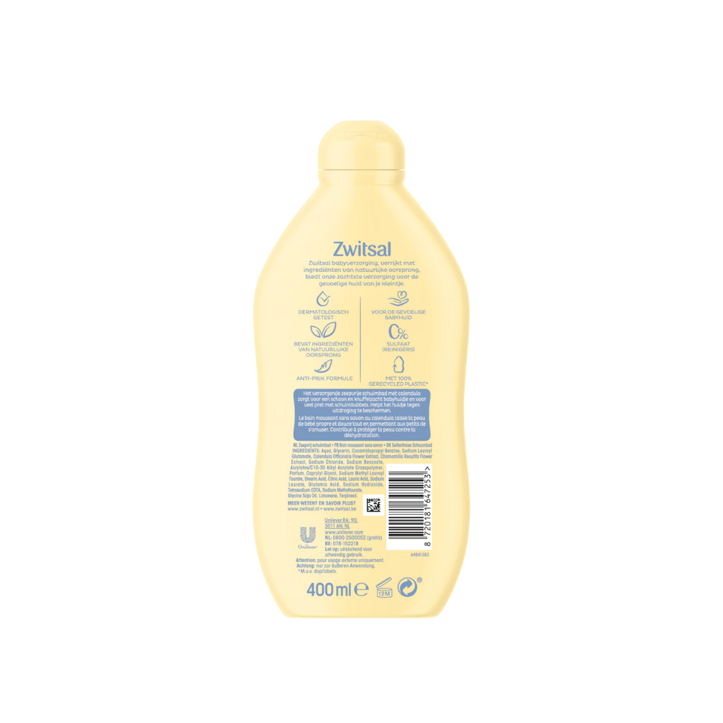 Zwitsal Schuimbad zeepvrij 400ml
