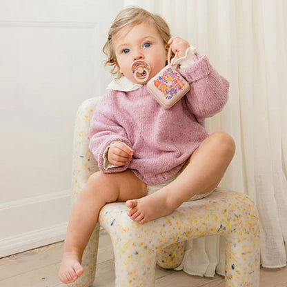 Bibs Sucette + 0 mois Liberty Garden Blossom Blush Multi - 2 pièces