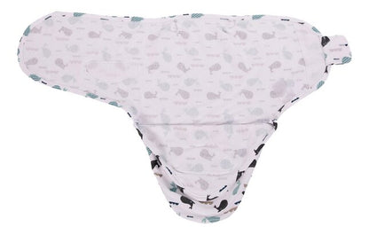 Bo Jungle Inbakerdoek B-Wrap Whale TOG 0,5 Blue 60 cm