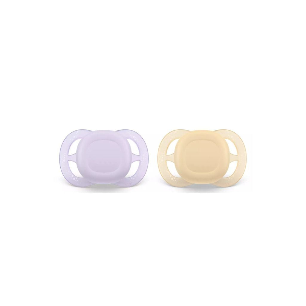 Philips AVENT Fopspeen + 0 maanden Ultra Start Mix munt/blauw, lila/perzik - 2 stuks