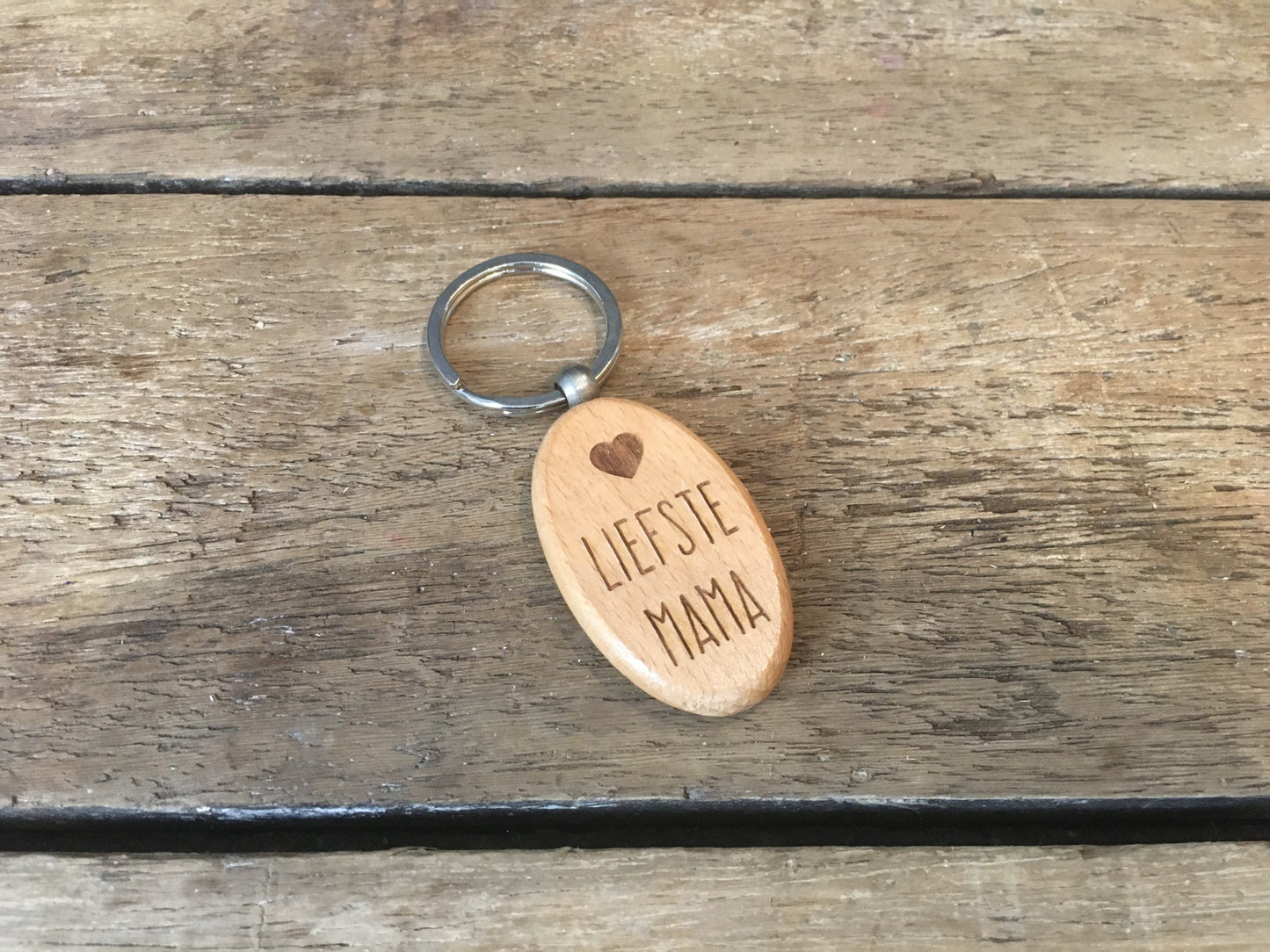 Dotti Porte-clés "Liefste Mama" bois clair