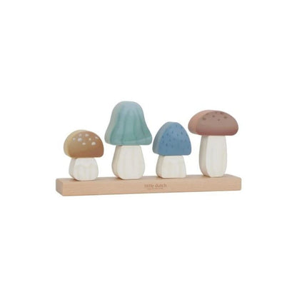 Little Dutch Houten stapelblokken Forest Friends Paddenstoelen