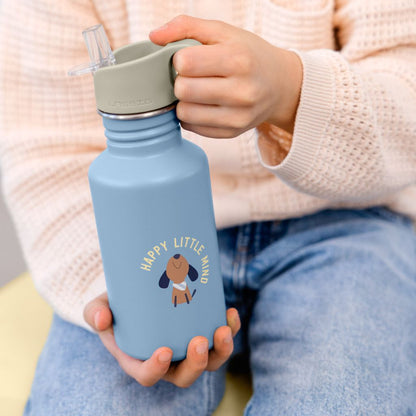 Lässig Gourde en acier inoxydable Pattern Party bleu/vert 500 ml