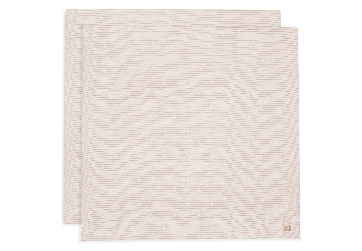 Jollein Essuie tetra XL Miffy Stripe Biscuit - 2 pièces