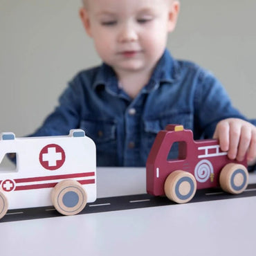 Little Dutch Houten Hulpverleningsauto's