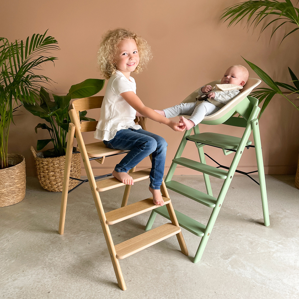 KAOS Zitje voor eetstoel Newborn Klapp groen