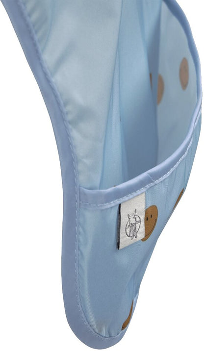 Lässig Bavoir Happy Rascals Smile Sky Blue - 2 pièces