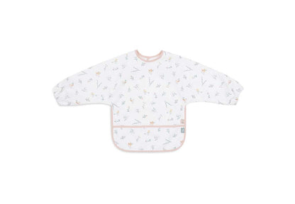 Jollein Bavoir à manches imperméable Lovely Birds blanc
