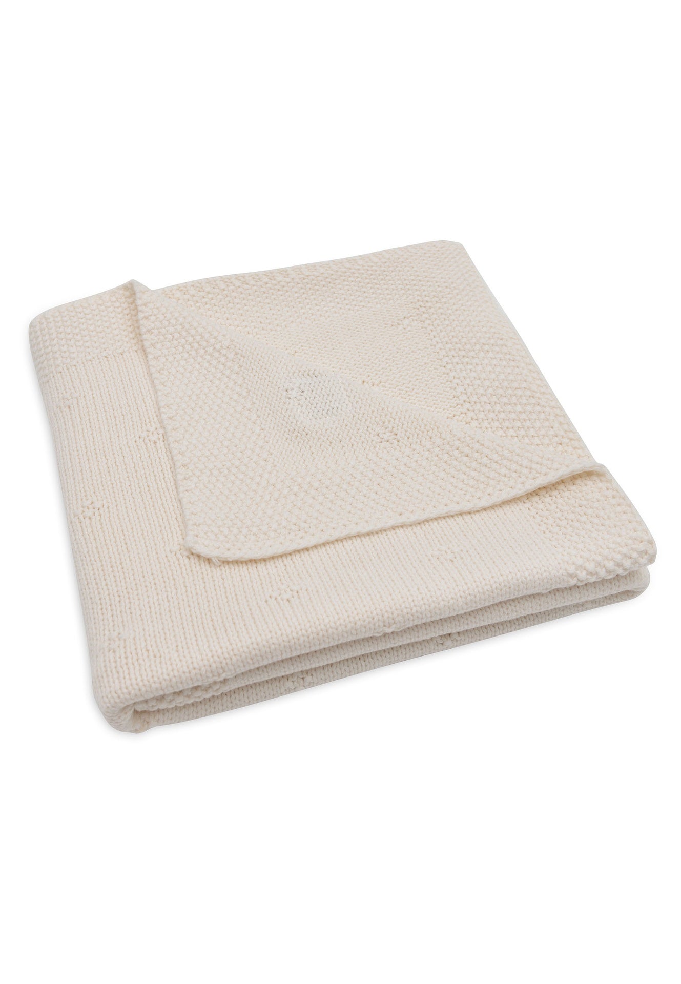 Jollein Couverture pour berceau ou parc Cosy Knit Ivory coton Lg 100 x L 75 cm