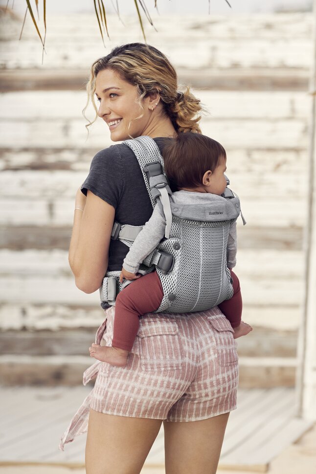 BabyBjörn Porte-bébé combiné Harmony 3D-mesh argenté
