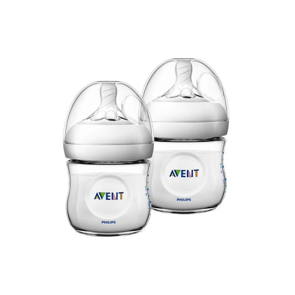 Philips AVENT Zuigfles Natural 2.0 Duo transparant 125 ml - 2 stuks