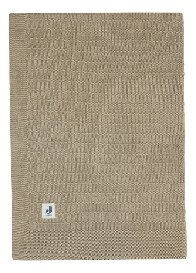 Jollein Couverture pour lit Pure Knit Biscuit